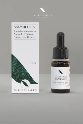 Box and bottle of a plant-based supplement, Naturalsalus campaign